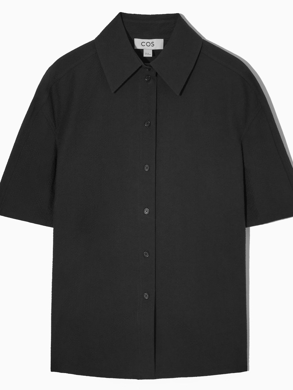 COS Boxy-Fit Seersucker Button Up [6]